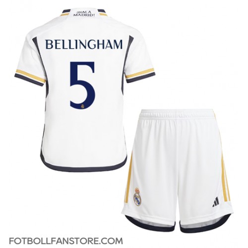 Real Madrid Jude Bellingham #5 Barnkläder Hemma matchtröja till baby 2023-24 Kortärmad (+ Korta byxor) Billigt